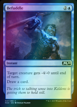 x1 FOIL Befuddle MTG 47/280 M20 M/NM 1x - Image 1