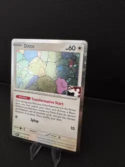 Ditto Pokemon Prize Pack Series 6 Promo Pokemon Card M/NM Play Stamp Mew 151 - Image 3
