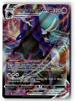 Shadow Rider Calyrex VMAX 075/198 Holo VMAX Rare Chilling Reign Pokemon NM b3 - Image 1