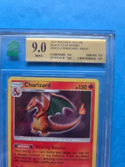 2019 Pokemon Fall Collector's Chest Charizard Black Star Promo SM226 9.0 not PSA - Image 3