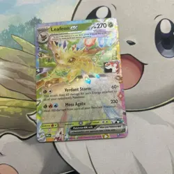 Leafeon Ex Pokemon Prize Pack Series 7 Promo Pokemon Card NM/LP Stamp - Image 1