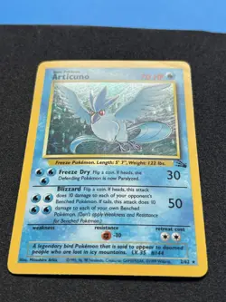 Articuno 2/62 - Fossil Unlimited Holo Rare Pokemon TCG MP - Image 2