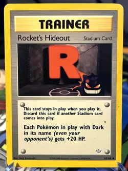 Rocket's Hideout 63/64 Uncommon Neo Revelation Pokemon Unlimited Lightly Played - Image 1