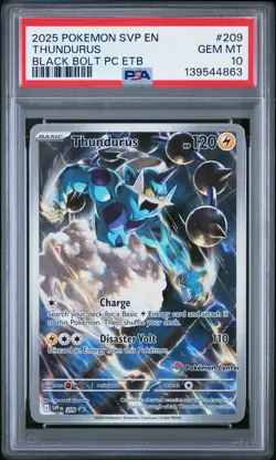 Thundurus 209/086 Black Bolt Pokemon Center Elite Trainer Box Pokemon PSA 10 - Image 1