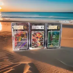 Pokemon Graded Slabs Lot Of 3 Japanese Art Rare 2 CGC Pristine 10s & CGC 8.5 - Image 1
