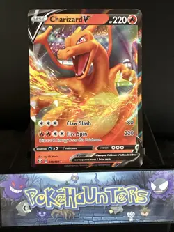 Pokemon Card Charizard V 019/189 Darkness Ablaze Half Art Near Mint - Image 1