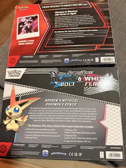 Pokemon - Team Rocket's Mewtwo ex Box and Unova Victini Illustration Collection - Image 2