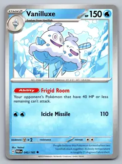 Pokemon TCG SV04: Paradox Rift Vanilluxe 045/182 - Image 1