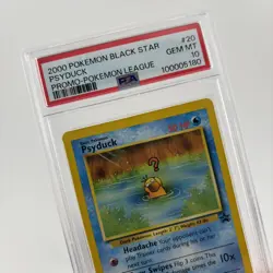 Pokemon Psyduck 20 Black Star Promo Pokemon League #20 2000 - PSA 10 - Image 3
