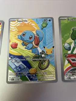Pokemon First Partner Illustration Collection Series 1 Kanto Gen 1 Starters Set - Image 3