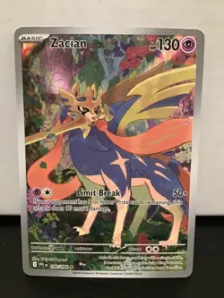 Zacian Holo Illustration Rare Pokemon Phantasmal Flames 100/094 - Image 1