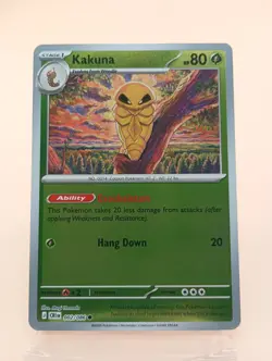 Kakuna 002/086 Reverse Holo ME04: Chaos Rising Pokemon TCG NM - Image 1