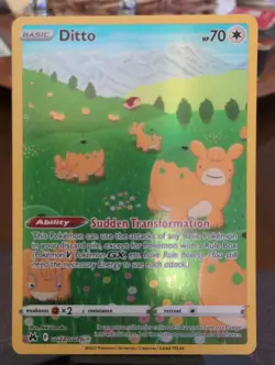 Ditto GG22/GG70 Holo Crown Zenith Galarian Gallery Pokemon NM - Image 1
