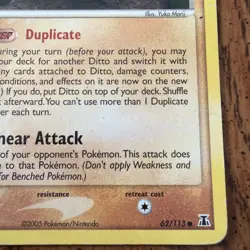 Pokemon TCG Ditto (Geodude) TCG 62/113 Regular Common 2005 LP - Image 4