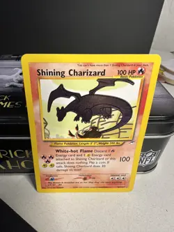 Shining Charizard Neo Destiny MP Holo Card 107/105 Unlimited Pokemon TCG - Image 1