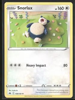 Snorlax 109/159 - Pokemon TCG Crown Zenith - Image 1