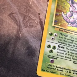 Nidoking Pokemon Base Set Unlimited 11/102 Nm/Lp+ Holo - Image 2