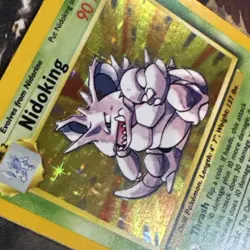 Nidoking Pokemon Base Set Unlimited 11/102 Nm/Lp+ Holo - Image 4