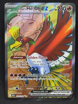 Ethan's Ho-Oh ex 209/182 Pokemon TCG Destined Rivals Full Art Ultra Rare Holo NM - Image 1