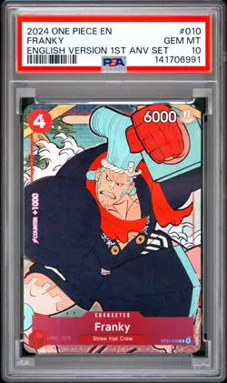 Franky PSA10 2024 One Piece English Version 1st Anniversary Set #010 - Image 1