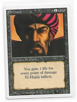 Magic the Gathering ~ MTG ~ 1x El-Hajjaj ~ LP ~ REVISED - Image 1