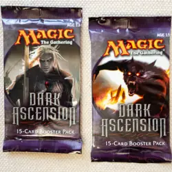 MTG: 2 DARK ASCENSION Sealed Booster Pack Lot from Box - 2 Packs - English - Image 1