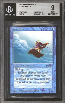 Magic MTG Arabian Nights Flying Men BGS 9 (9, 9, 9, 9.5) NEAR MINT NM - Image 1