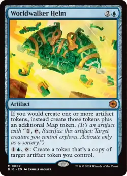 MTG Worldwalker Helm [Outlaws of Thunder Junction: The Big Score] Near Mint Magi - Image 1