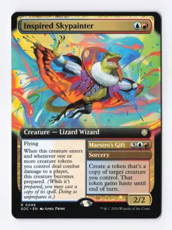 Inspired Skypainter (Extended Art) 96 (R) MTG Commander: Secrets of Strixhaven - Image 1