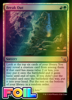 x1 Break Out MKM MTG 190 FOIL UNCOMMON M/NM 1x - Image 1