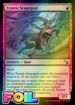 x1 Frantic Scapegoat MKM MTG 126 FOIL UNCOMMON M/NM 1x - Image 1