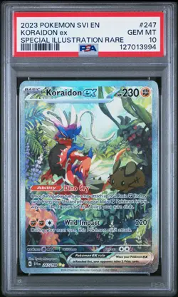 2023 POKEMON SVI EN-SCARLET & VIOLET #247 KORAIDON EX PSA 10 - Image 1