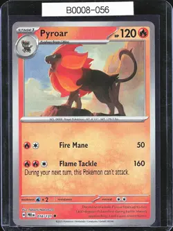 Pokemon TCG Pyroar 016/131 Prismatic Evolutions Master Ball Holo B0008-056 - Image 1