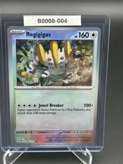 Pokemon TCG Regigigas 086/131 Prismatic Evo Master Ball Reverse Holo B0008-004 - Image 1