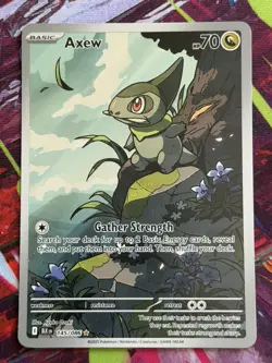 Pokemon TCG Axew Ilustration Rare Black Bolt 145/086 - Image 1