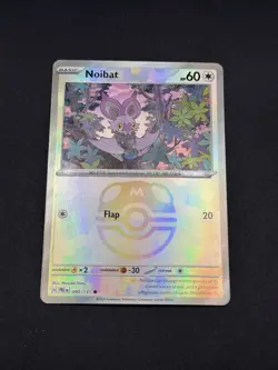 Noibat 090/131 MASTER BALL PATTERN REVERSE HOLO Prismatic Evolutions Pokemon TCG - Image 1