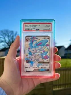 Pokemon TCG: Sylveon GX SV76/SV94 Hidden Fates Shiny Full Art PSA 10 GEM MT - Image 1