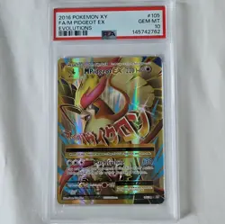 Pokemon PSA 10 M Pidgeot EX 105/108 Evolutions Full Art Holo Ultra Rare EN 2016 - Image 1