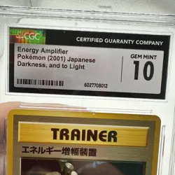 Pokemon TCG 2001 Energy Amplifier Japanese Darkness And To light CGC 10 Gem Mint - Image 4