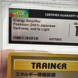 Pokemon TCG 2001 Energy Amplifier Japanese Darkness And To light CGC 10 Gem Mint - Image 5