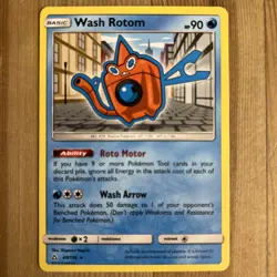 Wash Rotom 40/156 S&M Ultra Prism RARE NM Pokemon - Image 1
