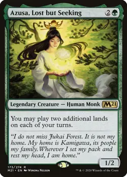 Azusa, Lost but Seeking (M21 173) Lightly Played Foil - MTG single - Image 1