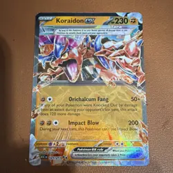 Pokemon Koraidon ex 121/217 Holo Double Rare EX Basic Fighting HP 230 200 - Image 1
