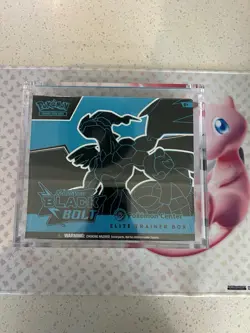 Pokemon TCG S&V Black Bolt Pokemon Center Elite Trainer Box ETB w/ Acrylic Case - Image 1