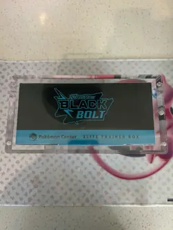 Pokemon TCG S&V Black Bolt Pokemon Center Elite Trainer Box ETB w/ Acrylic Case - Image 3