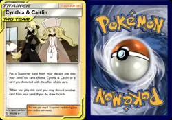 Cynthia & Caitlin 189/236 Cosmic Eclipse Pokemon TCG NM - Image 1