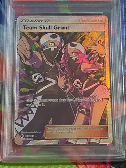 2017 Pokemon Sun & Moon Full Art Team Skull Grunt #149 PSA 10 - Image 3