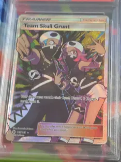 2017 Pokemon Sun & Moon Full Art Team Skull Grunt #149 PSA 10 - Image 4