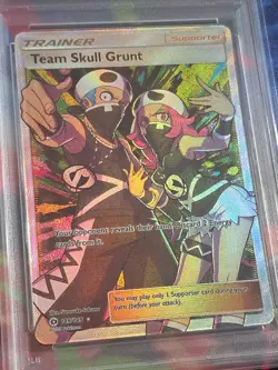 2017 Pokemon Sun & Moon Full Art Team Skull Grunt #149 PSA 10 - Image 5
