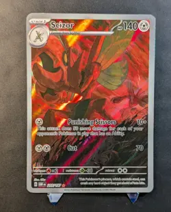 Pokemon TCG - Scizor - Illustration Rare Obsidian Flames 205/197 SV03 - LP - Image 1